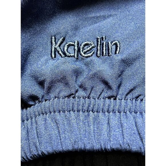 Kaelin Athletic Track Suit Jacket Wm's Sz L Navy Blue Machine Washable - Picture 8 of 9
